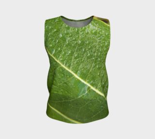 Aperçu de Green Leaf with Water Droplets Tank Top