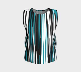 Turquoise black white and gray tiger stripe preview