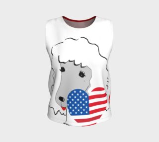two toned patriotic poodle tank preview