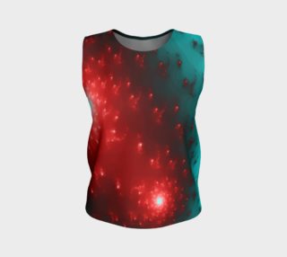 Teal and Red Burst of Light Tank Top preview