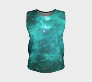 North America Nebula Infrared Turquoise Enhanced Loose Fit Tank Top preview
