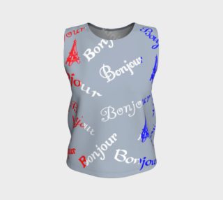 French Flag Bonjour Tank Top preview