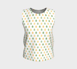 Yellow and green raindrops Loose Tank Top preview