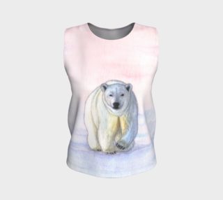 Polar bear in the icy dawn Loose Tank Top preview
