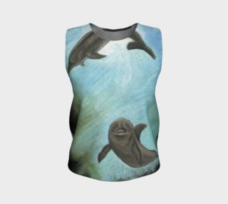 Dolphins underwater Loose Tank Top preview