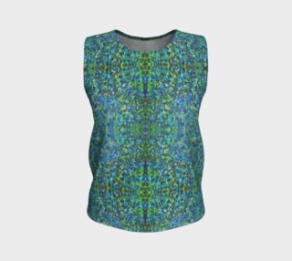 Turquoise Stone Mosaic Loose Tank Top preview