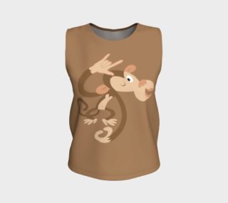 ASL I Love You Monkey Tank Top preview