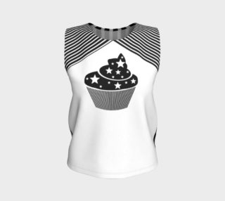 Cute Black and White Cupcake Tank preview