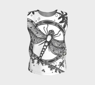 Monochrome Large Dragonfly Sleeveless Shirt preview