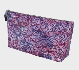 Purple swirls doodles Makeup Bag preview