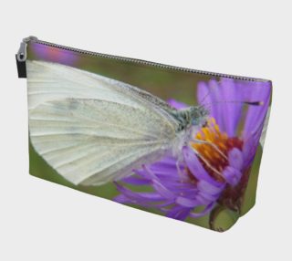 Aperçu de White Cabbage Butterfly Makeup Bag