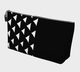 Black and White Triangles Makeup Bag preview
