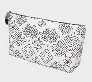 Language Blocks Typography Abstract X4 Makeup Bag preview