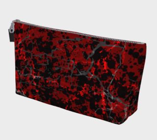 Cracked Blood Gothic Horror Print Makeup Bag preview