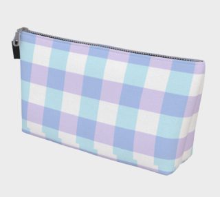 Gingham Duo Aqua On Lavender preview