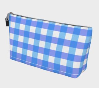 Gingham Duo Aqua On Purple preview