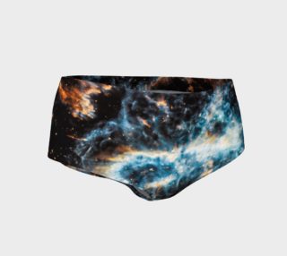 Hubble Nebula Cosmic Ornament Mini Shorts preview