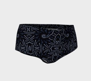 Aperçu de Dark Blue Ethnic Sharp Pattern Mini Shorts
