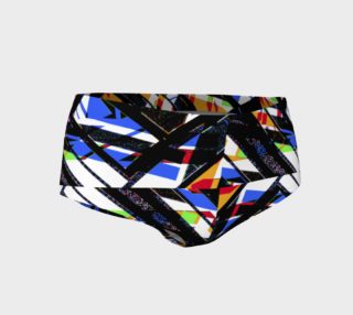 Aperçu de Multicolor Geometric Abstract Pattern Min Shorts