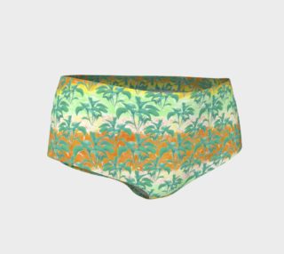Aperçu de Colorful Tropical Print Pattern Mini Shorts