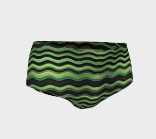 Aperçu de Modern Wavy Stripes Pattern Mini Shorts