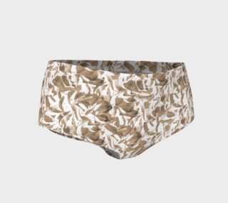 Aperçu de Leaves Texture Pattern Mini Shorts