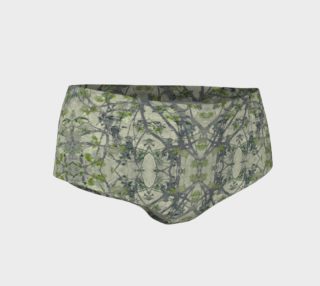Aperçu de Modern Noveau Floral Pattern Mini Shorts