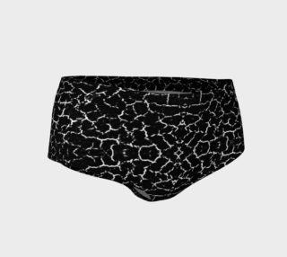 Aperçu de Cracked Dark Texture Pattern Mini Shorts