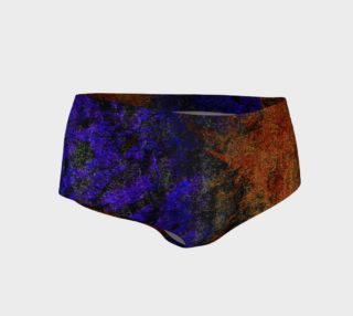 Aperçu de Colored Rusty Abstract Grunge Texture Print Mini Shorts