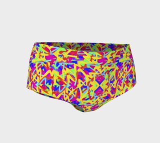Aperçu de Multicolored Linear Pattern Design Mini Shorts