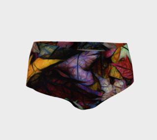 Fall Leaves Abstract Mini Shorts preview