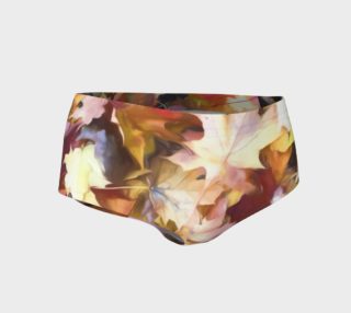 Fall Leaves Bright Mini Shorts preview