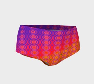 Purple and Orange Abstract Circles Pattern Retro preview