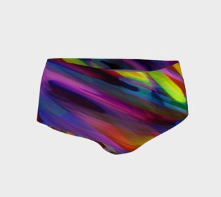 Colorful digital art splashing G398 Mini Shorts preview