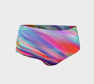 Colorful digital art splashing G399 Mini Shorts preview