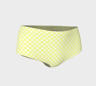 Polka Dots Pattern-Yellow Mini Shorts preview