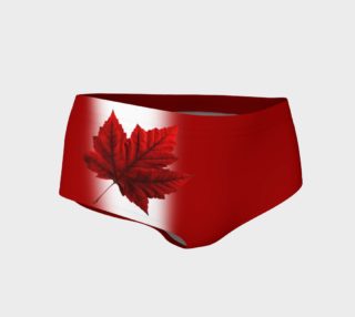 Canada Flag Shorts Women's Canada Souvenir Mini Shorts preview