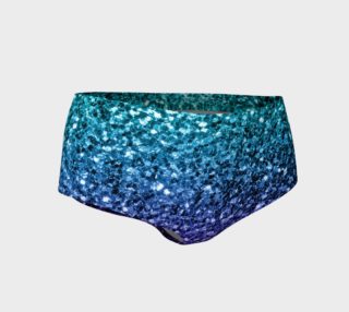 Beautiful Aqua blue Ombre glitter sparkles preview