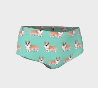 Welsh corgi dogs pattern Mini Shorts preview