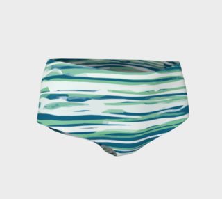 Blue/Green Striped Mini Shorts preview