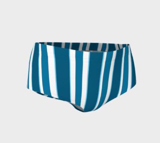 Aperçu de Vintage Blue Stripe Mini Short