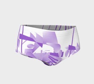 Purple Lines of Passion Mini Shorts preview