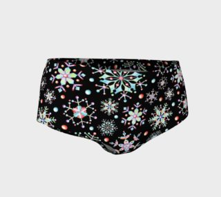 Prismatic Snowflakes Mini Shorts preview