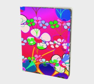 Abstract Colorful Flower Pink Background Art Notebook  aperçu