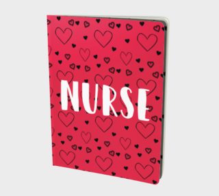 Aperçu de Nurse Heart - Bright Pink Notebook
