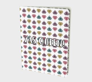 Aperçu de Yas Queen! - Colorful Diamond Pattern Notebook