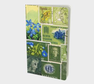 Aperçu de Spring Greens Postage Stamp Notebook