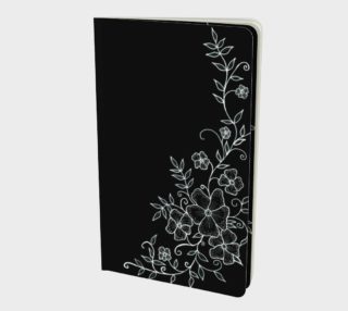 Black and White Floral Ornaments Notebook preview
