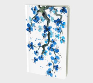 Blue Japanese Blossoms Notebook preview