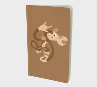 ASL I Love You Monkey Small Notebook preview